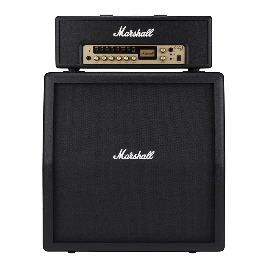 ตู้แอมป์กีตาร์ Stack MARSHALL CODE100H+CODE412 - Music Space