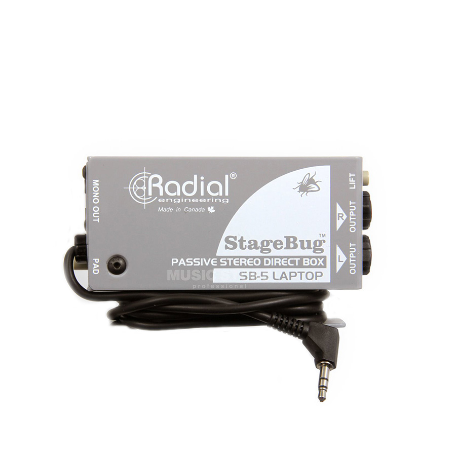 ไดเร็คบ๊อกซ์ Radial StageBug SB5 Laptop Direct Box - Music ไดเร็คบ๊อกซ์ Radial StageBug SB5 Laptop Direct Box - Music