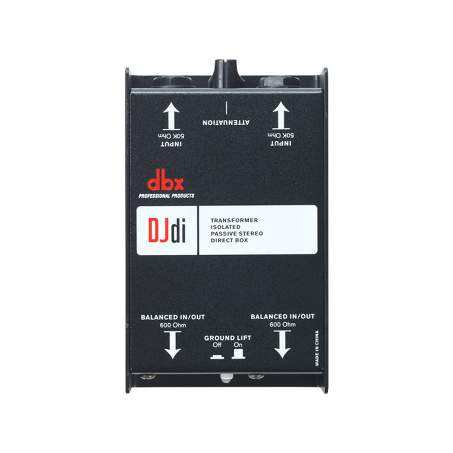 ไดเร็คบ็อก Di Box dbx DJDi 2-channel Passive Direct Box - Music Space ...