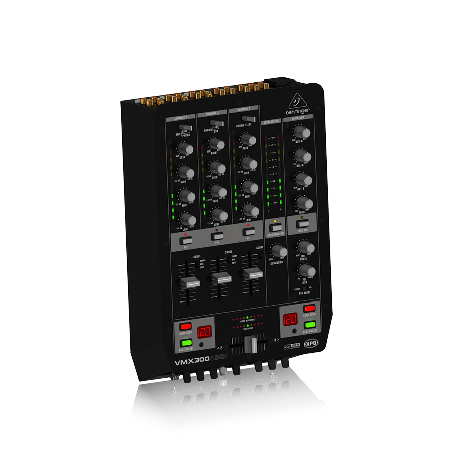 มิกเซอร์ดีเจ BEHRINGER PRO MIXER VMX300USB DJ Mixer - Music Space