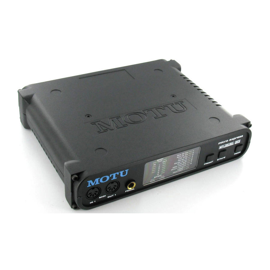 ออดิโออินเตอร์เฟส MOTU micro Express USB Interface - Music