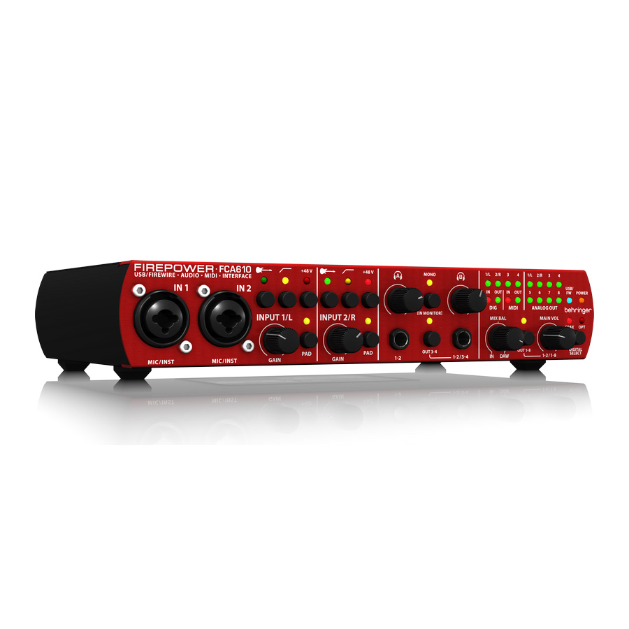 behringer firepower fca610 windows 10 compatability