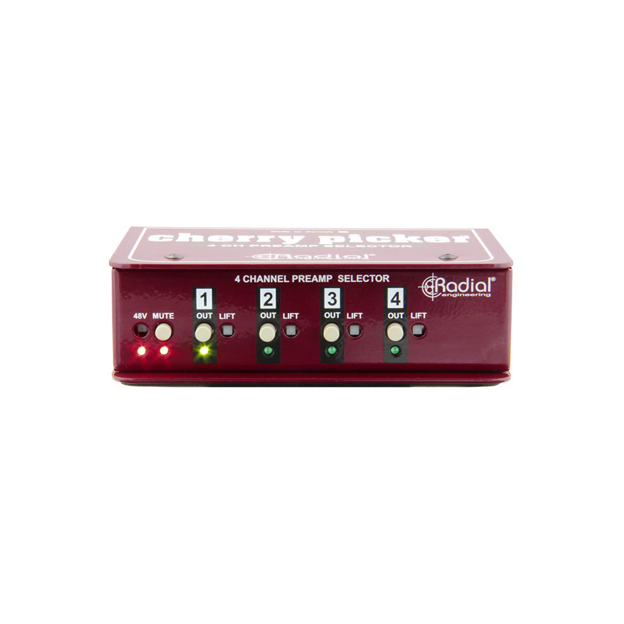 เอฟเฟค Radial Cherry Picker 4-Channel Preamp Selector - Music