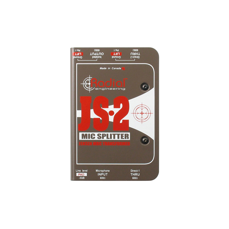สปริตเตอร์ Radial JS2 Microphone Splitter - Music Space