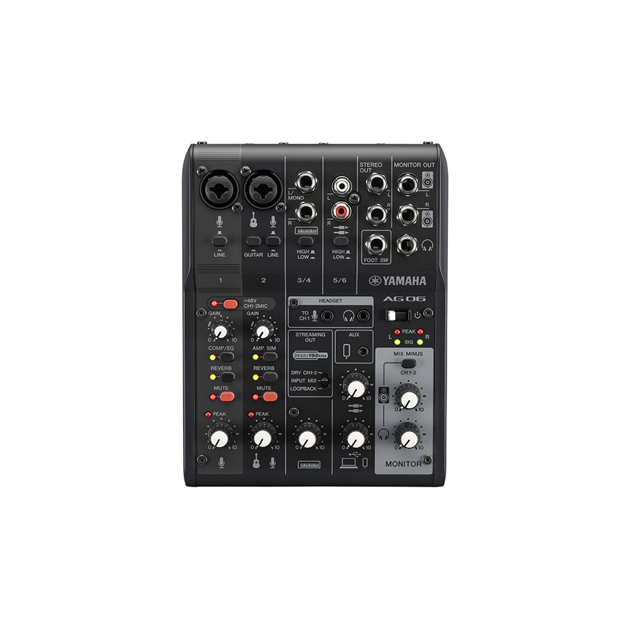 มิกเซอร์ YAMAHA AG06MK2 Live Streaming Mixer - Music Space (Thailand)